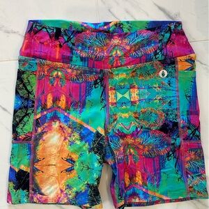 Doña Jo Colorful Women's Fitness Shorts SZ L